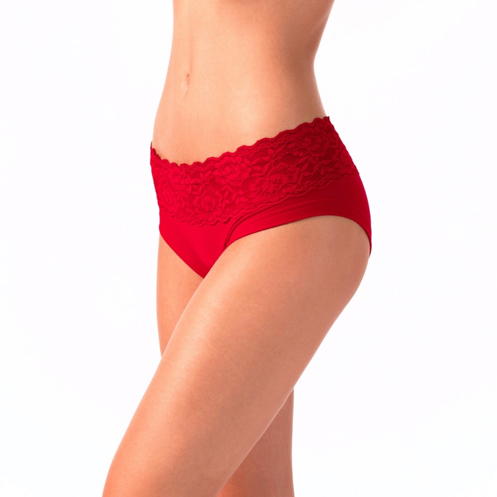 Dragonfly Brand Red Lace Shorts - Pole Yoga Aerial